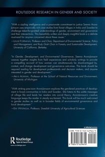 Gender, Development and Environmental Governance achterzijde