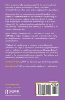 Catch Them Before They Fall: The Psychoanalysis of Breakdown achterzijde