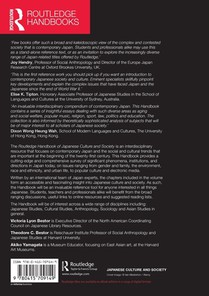 Routledge Handbook of Japanese Culture and Society achterzijde