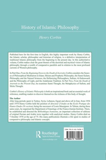 History Of Islamic Philosophy achterzijde