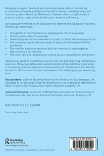Mentoring Mathematics Teachers achterzijde