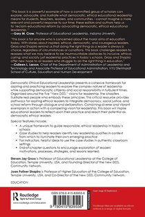 Democratic Ethical Educational Leadership achterzijde