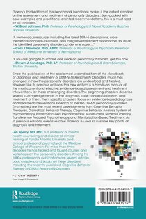 Handbook of Diagnosis and Treatment of DSM-5 Personality Disorders achterzijde