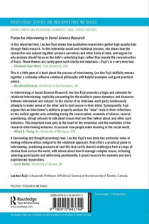 Interviewing in Social Science Research achterzijde