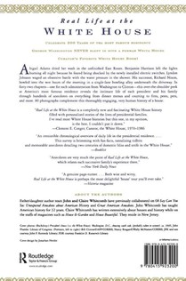 Real Life at the White House achterzijde