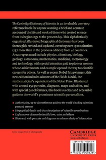 The Cambridge Dictionary of Scientists achterzijde