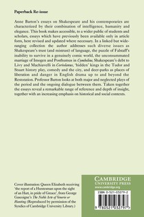 Essays, Mainly Shakespearean achterzijde