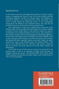 The Marathas 1600–1818 achterzijde