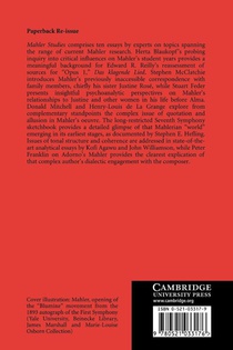 Mahler Studies achterzijde