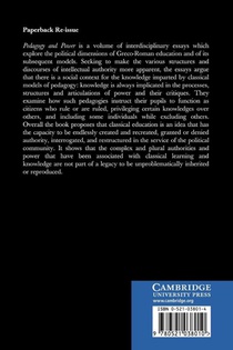 Pedagogy and Power achterzijde