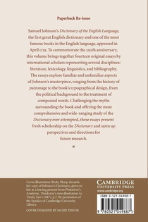 Anniversary Essays on Johnson's Dictionary achterzijde