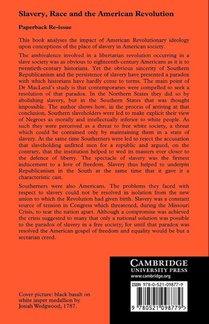 Slavery, Race and the American Revolution achterzijde