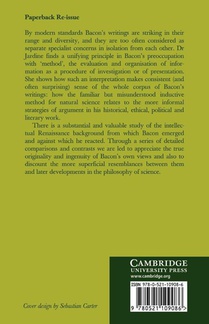 Francis Bacon: Discovery and the Art of Discourse achterzijde