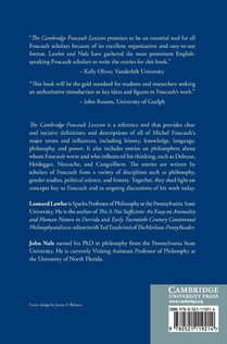 The Cambridge Foucault Lexicon achterzijde