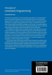 Principles of Constraint Programming achterzijde