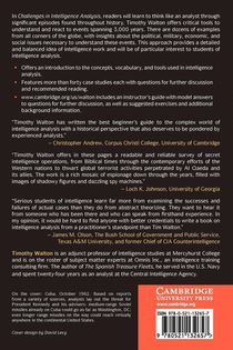 Challenges in Intelligence Analysis achterzijde