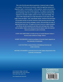 The Cambridge Grammar of Classical Greek achterzijde
