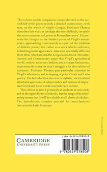 Virgil: Georgics: Volume 1, Books I-II achterzijde