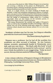 William Empson: Essays on Shakespeare achterzijde