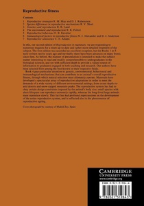 Reproduction in Mammals: Volume 4, Reproductive Fitness achterzijde