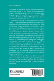 Culture and Language Development achterzijde