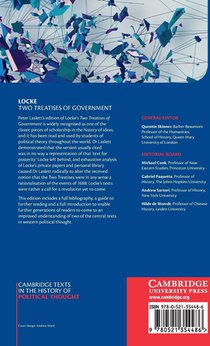 Locke: Two Treatises of Government Student edition achterzijde