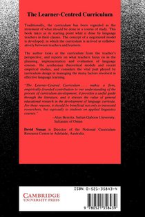 The Learner-Centred Curriculum achterzijde
