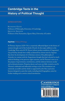 Aquinas: Political Writings achterzijde