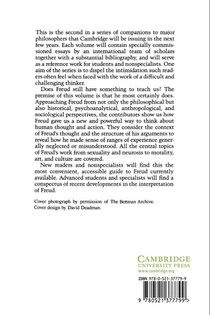 The Cambridge Companion to Freud achterzijde