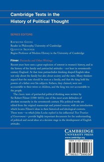 Filmer: 'Patriarcha' and Other Writings achterzijde