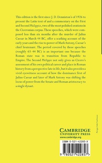 Cicero: Philippics I-II achterzijde