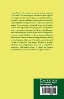 Horace: Satires Book I achterzijde