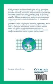 Nationalism and Rationality achterzijde