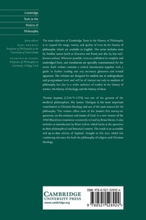 Aquinas: Summa Theologiae, Questions on God achterzijde