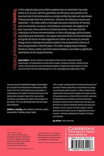 Trauma and the Memory of Politics achterzijde
