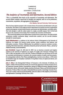 The Analytics of Uncertainty and Information achterzijde