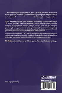 Kant and the Metaphysics of Causality achterzijde