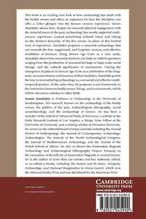 Archaeology and the Senses achterzijde