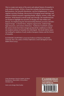 European Sexualities, 1400–1800 achterzijde