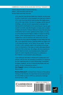 John Locke and the Ethics of Belief achterzijde