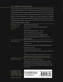 The Cambridge Companion to Bach achterzijde