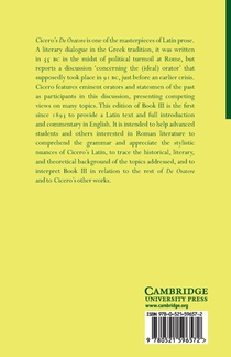 Cicero: De Oratore Book III achterzijde