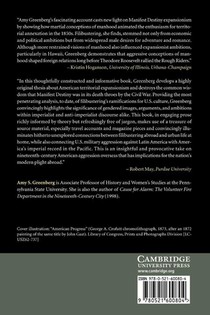 Manifest Manhood and the Antebellum American Empire achterzijde