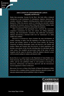 Education in Contemporary Japan achterzijde