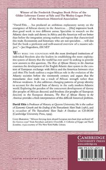 The Rise of African Slavery in the Americas achterzijde