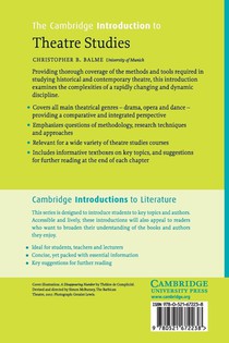 The Cambridge Introduction to Theatre Studies achterzijde