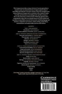 The Cambridge Companion to Narrative achterzijde