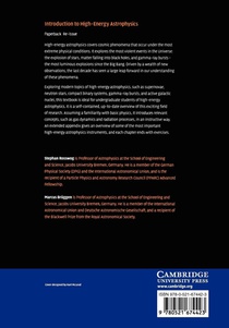 Introduction to High-Energy Astrophysics achterzijde