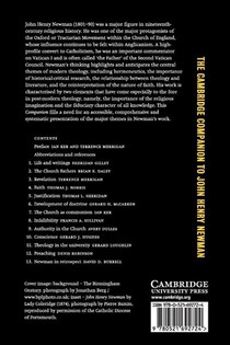 The Cambridge Companion to John Henry Newman achterzijde