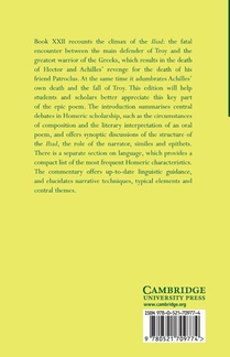Homer: Iliad Book 22 achterzijde